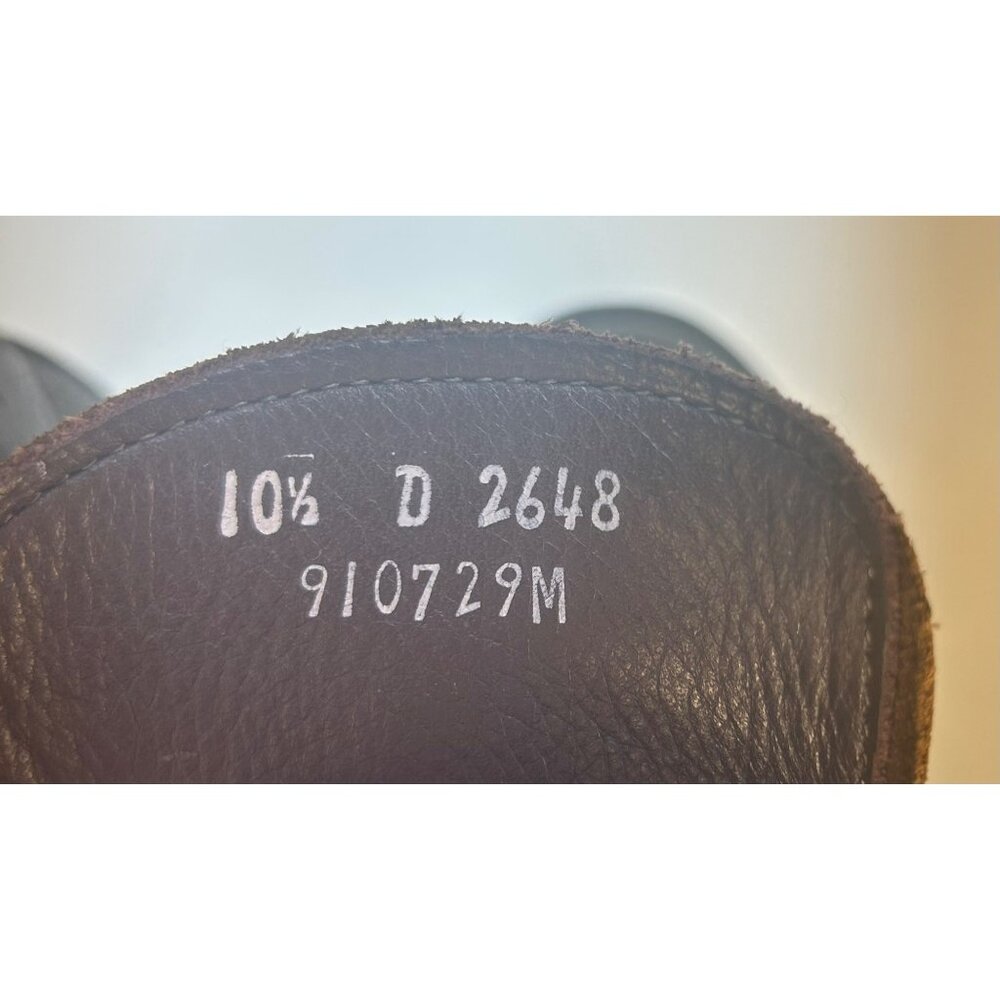Allen Edmonds Higgins Mill Mens 10.5 Husk Suede Vibram Lug Black Brown *READ - Picture 4 of 11